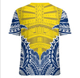Niue T-shirt - Blue/Yellow